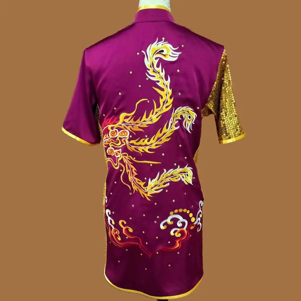 Wushu taichi одежда тайцзи changquan Униформа боевых искусств соревнование вышитая kungfu