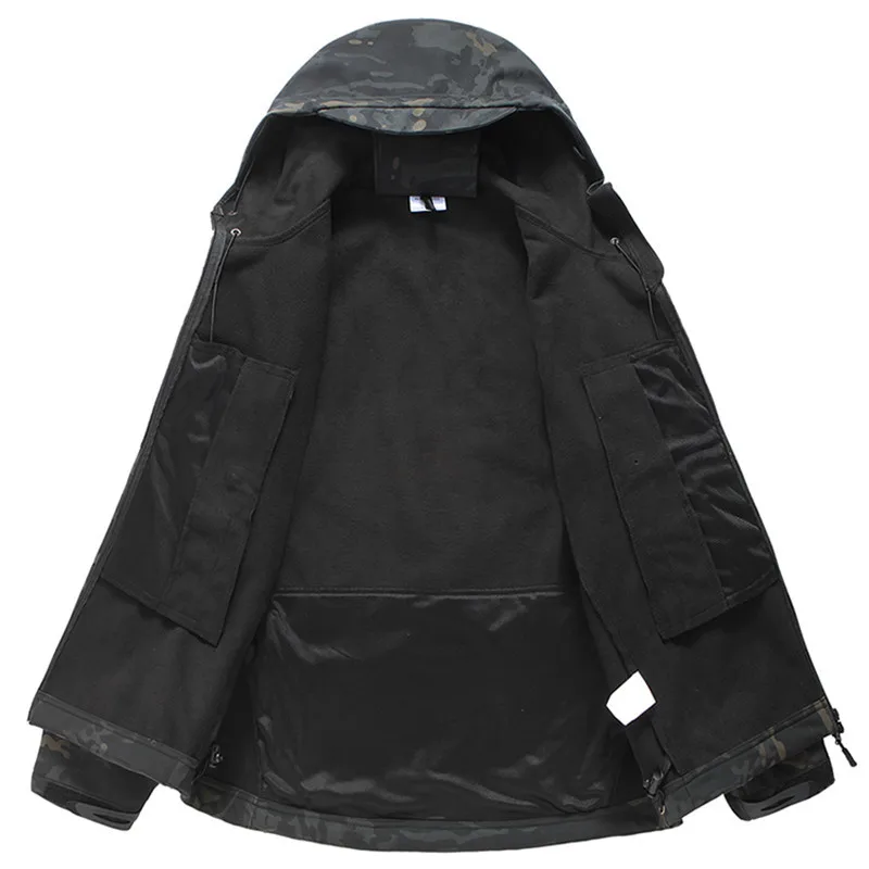 Sundried Softshell Noir Veste Technique Imperméable Pour Les Hommes Pour Sports Dhiver Manteau  Capuchon Chaud 0