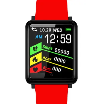 

Smart Watch F1 Smart Bracelet Large Screen 1.44 -Inch Step Detection Information Push Waterproof Sports Bracelet for iOS ANDROID