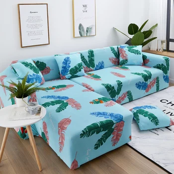

PY45 Printed Stretch 1/2/3/4 Seater Sofa Cover with Anti Slip Foams 1 Pc High Stretch Sofa Slipcover Protector for Dogs Cats