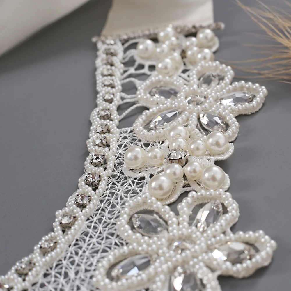 TRiXY G06 Flora Wedding Shawl Pearls Bling Beaded Jacket Bolero Wrap Bridal Wedding Wrap Evening Prom Elegant Women Accessories