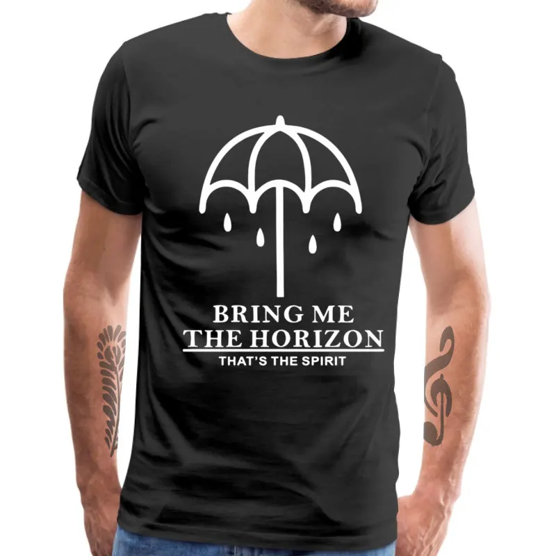 Bring_Me_The_Horizon_2353 100% Cotton Fabric Tops Shirts for Men Classic T-Shirt Hot Sale Crewneck Tops & Tees Short Sleeve Bring_Me_The_Horizon_2353 black