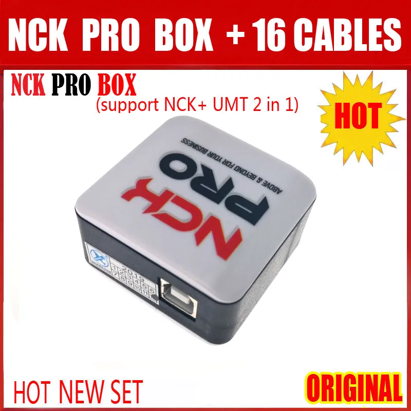 Новейшая версия оригинальная NCK Pro коробка NCK Pro 2 коробка(поддержка NCK+ UMT 2 в 1) новое обновление для huawei Y3, Y5, Y6+ 16 кабелей