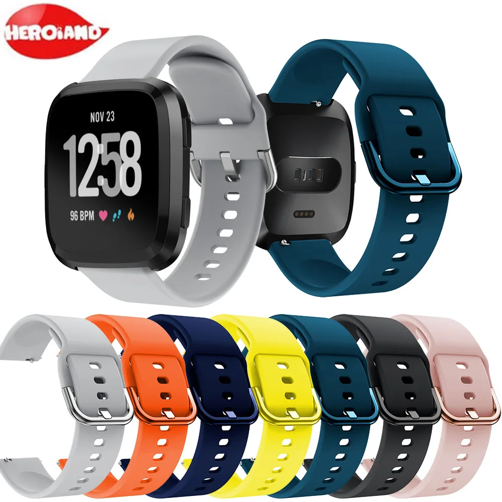Спортивный силиконовый ремешок для Fitbit Versa/Versa 2 ремешка наручные Смарт часы