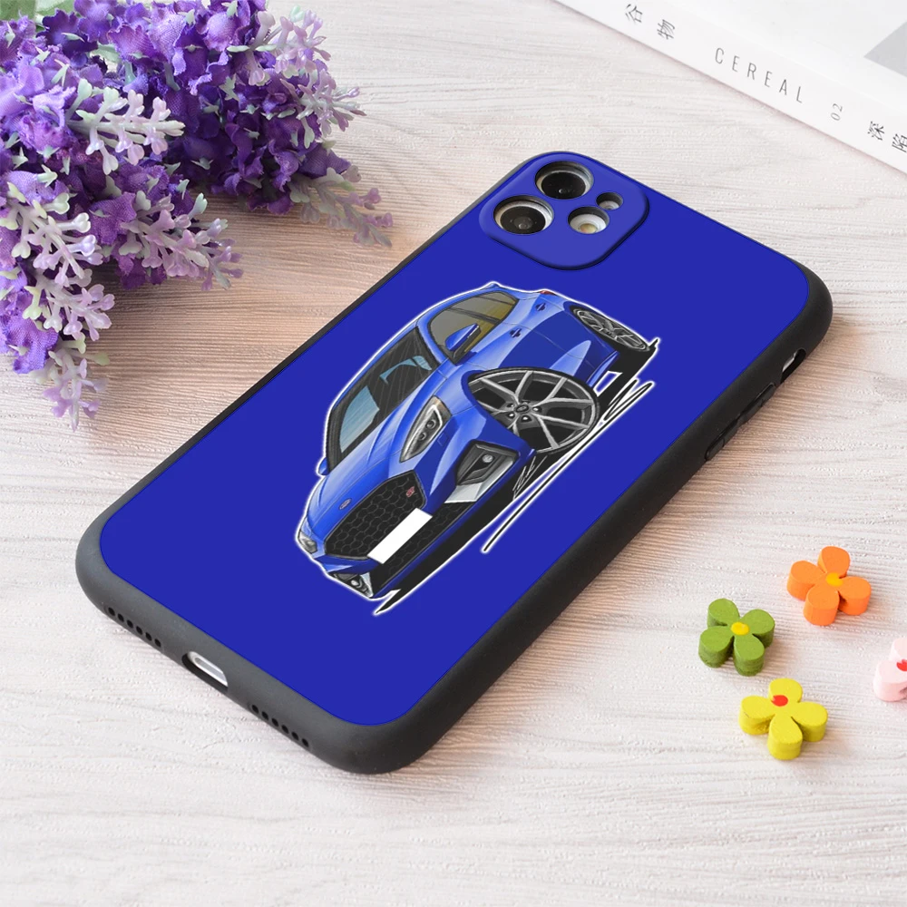 iphone 7 cardholder cases For iPhone Ford Focus Mk4 St Blue Print Soft Matt Apple iPhone Case case for iphone 7