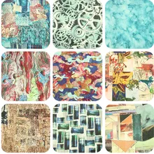 Полуметр хлопок холщовая ткань с геометрическим принтом в Северной Европе, ручная работа DIY сумка диван ткань для подушек B472