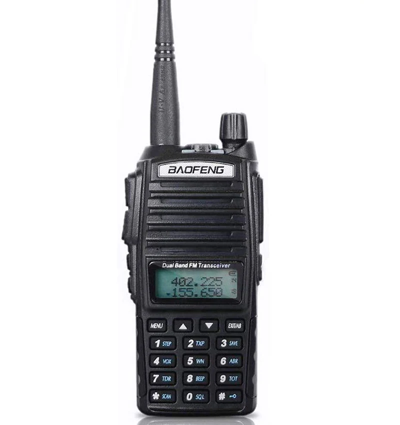 Портативная рация BaoFeng UV-82 Двухдиапазонная двухсторонняя радио 136-174/400-520 МГц FM 5 Вт Ham 2800 мАч батарея водонепроницаемый приемопередатчик