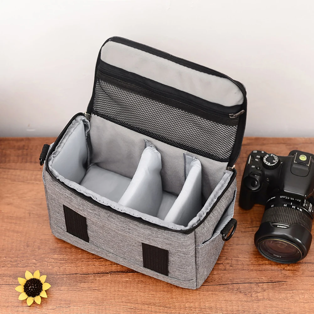 DSLR Camera Bag Fashion Polyester Shoulder Bag Camera Case For Canon Nikon  Sony Lens Pouch Bag Waterproof Photography Photo Bag - AliExpress