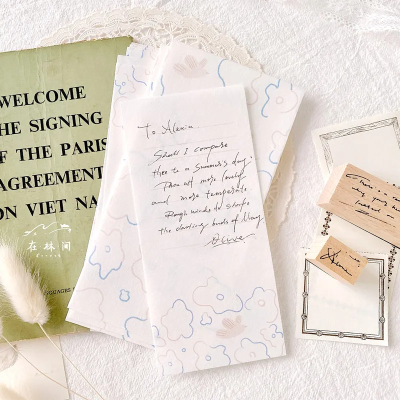 Morino's letter Envelope Letter Paper Set Gift Message Blessing Love Letter Bullet Journaling Accessories Aesthetic Stationery