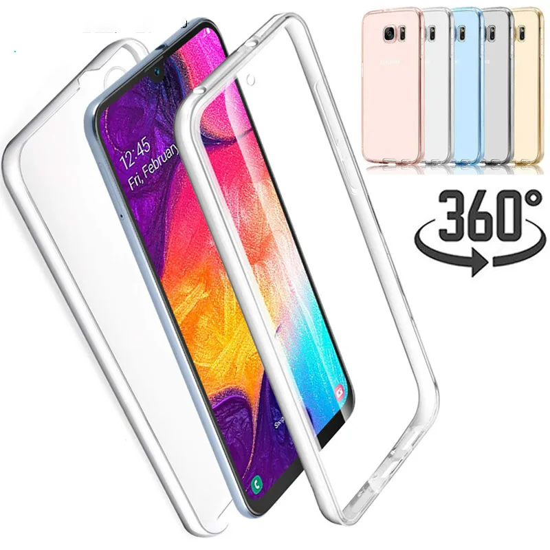 

360 Degree Full Double TPU Case for Samsung Galaxy A70 A60 A50 A40 A30 A10 M30 M20 M10 S10 J4 J6 J8 A6 A8 Plus A7 A9 2018 Cover