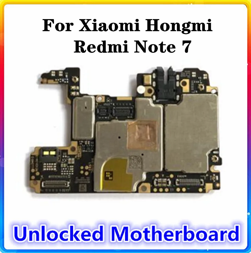Материнская плата для Xiaomi Hongmi Redmi Note 7 100% чистая замена оригинальной материнской