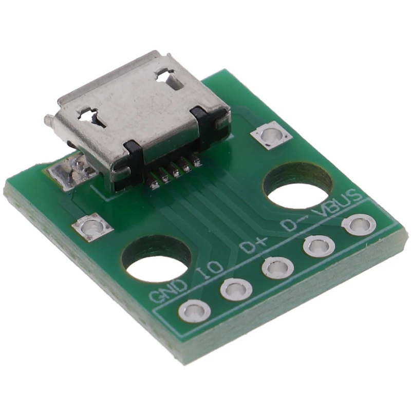 10 шт. MICRO USB Для DIP адаптера 5Pin гнездовой разъем плата преобразователя