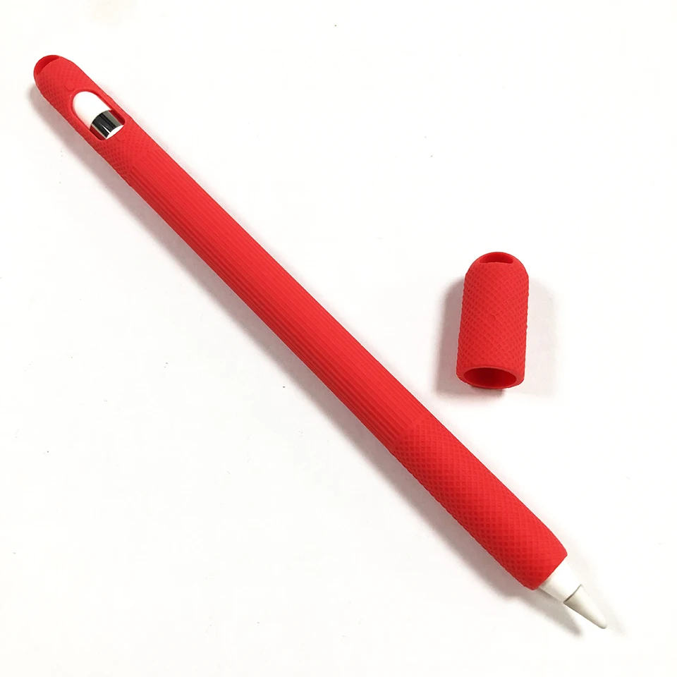 Цветной Мягкий силиконовый чехол совместимый с Apple Pencil 1 iPad планшетом сенсорной