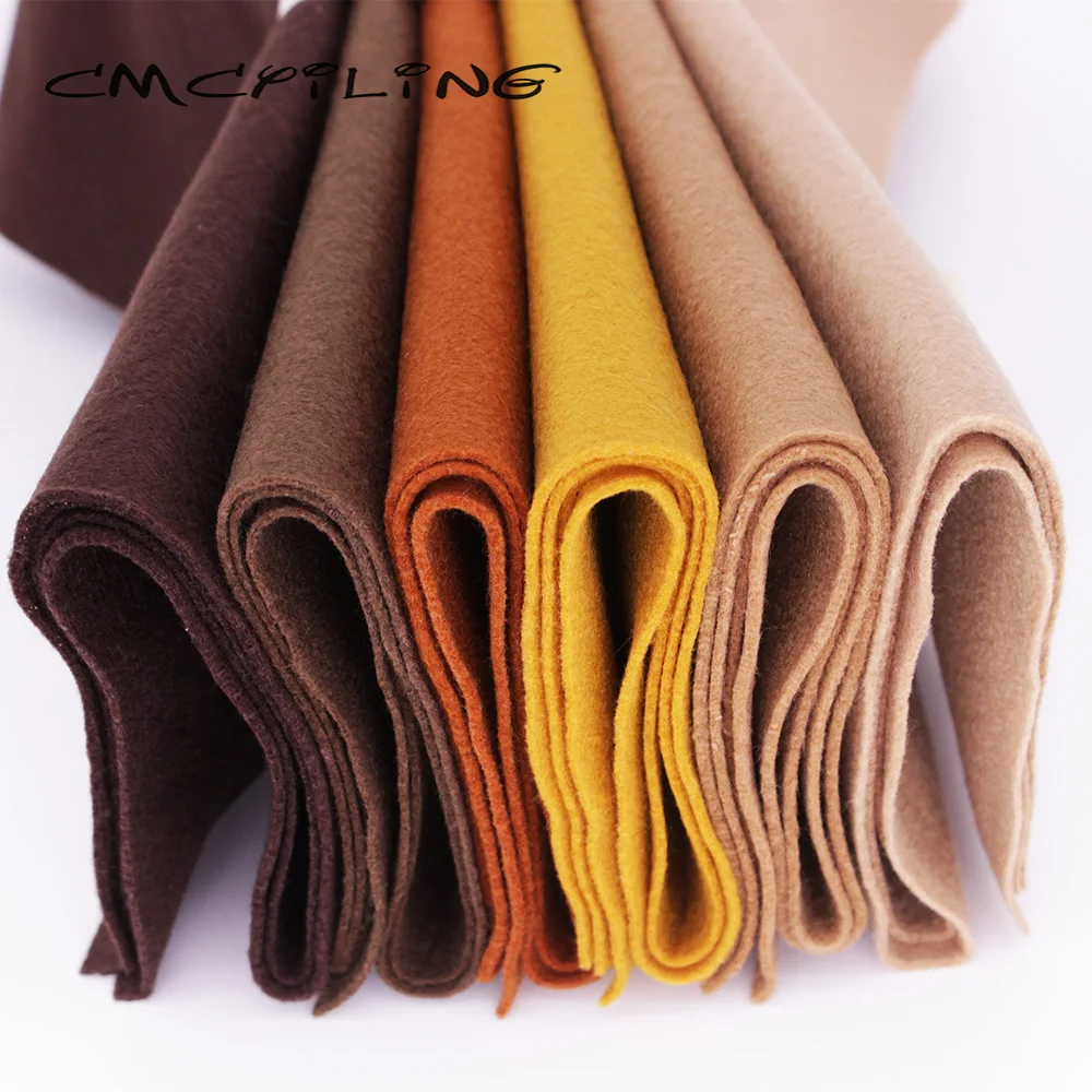 Wool Felting Kit Needle Felt Kit Needle Felting Wool Felt Fabric Sheet CMCYILING Soft Felt Fabric For Needlework DIY Sewing Dolls Crafts Non-Woven Polyester Cloth 45cmx110cm