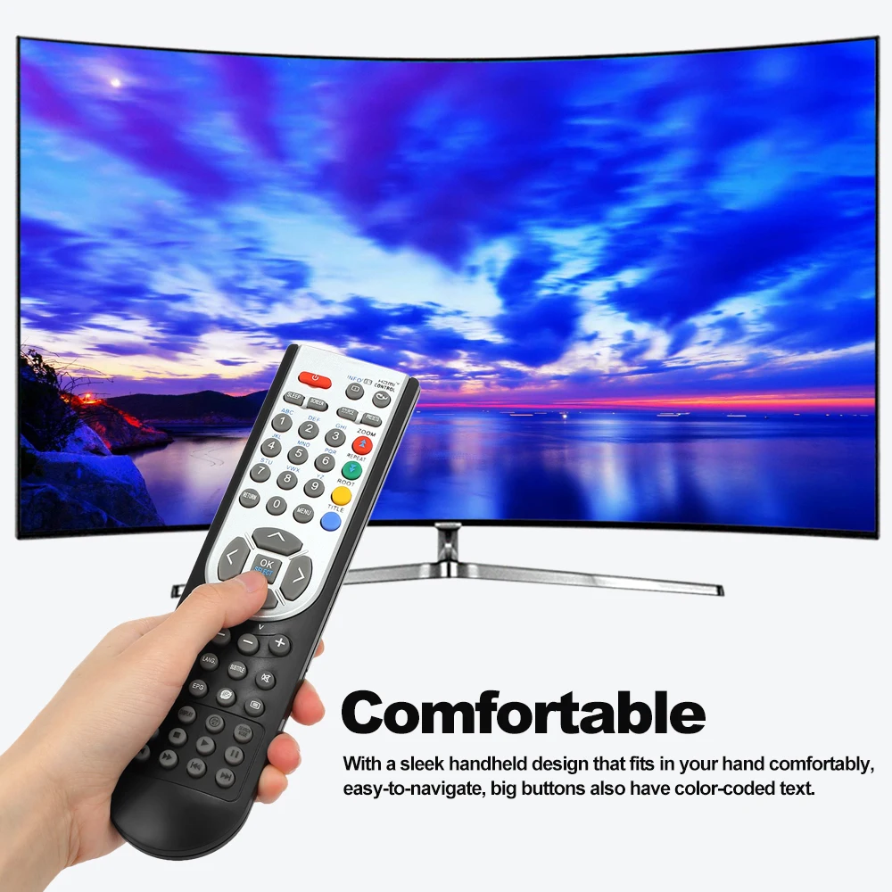 RC1900 Remote Control for OKI HITACHI ALBA CELCUS LUXOR GRUNDIG SHARP NEVIR SANYO Plasma Smart TV | Электроника