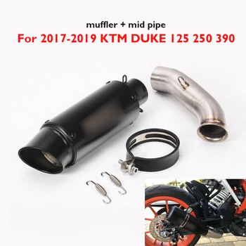 

Slip on Motorcycle Exhaust System Muffler Escape Tip Middle Mid Link Connection for KTM DUKE 125 250 390 RC390 2017 2018 2019