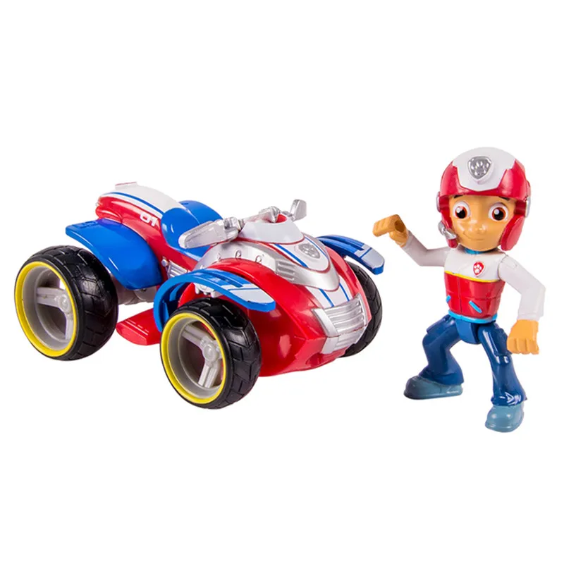 

Original Paw Patrol Dog Nickelodeon Patrulla Canina Rescue Racers Vehicle Ryder Anime Action Figure Doll Kids Toys Gift