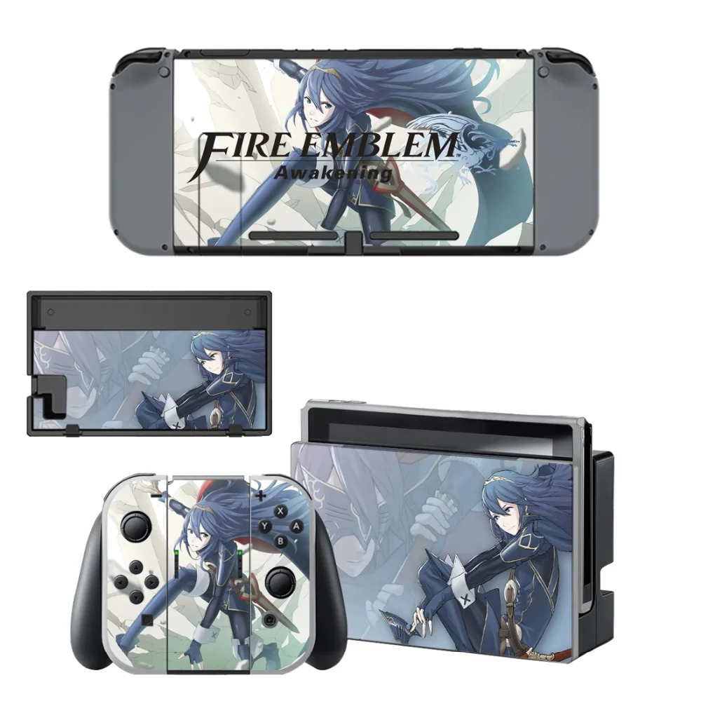Огненная эмблема наклейка виниловая Защитная Наклейка для кожи для nintendo Switch NS консоль + контроллер + подставка держатель Защитная кожа