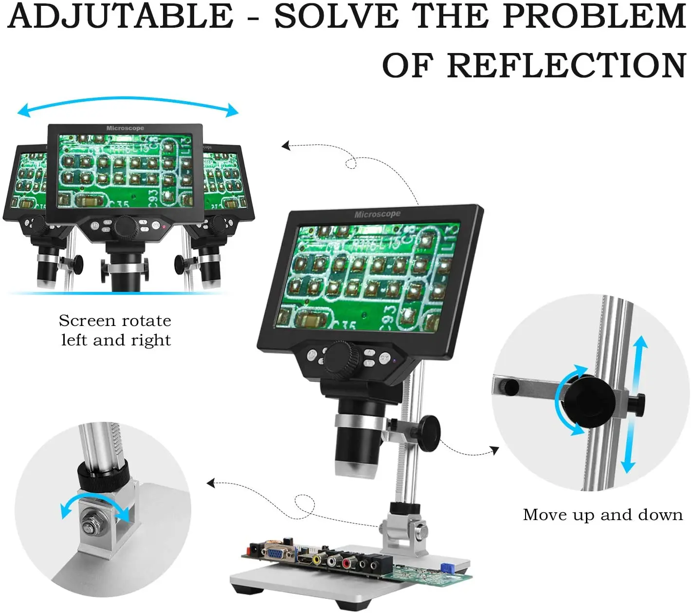 G1200 12MP 11200X Digital Microscope for Soldering Electronic 500X