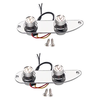 

2pcs Guitar Replacement 2 Way Control Plate for 51 P Bass Guitar Accessories