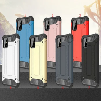 

100pcs/lot For Samsung Galaxy A71 A51 2 in 1 Removable Tough Armor Military Heavy Duty Hard Case For Galaxy S20 Ultra S20 Plus