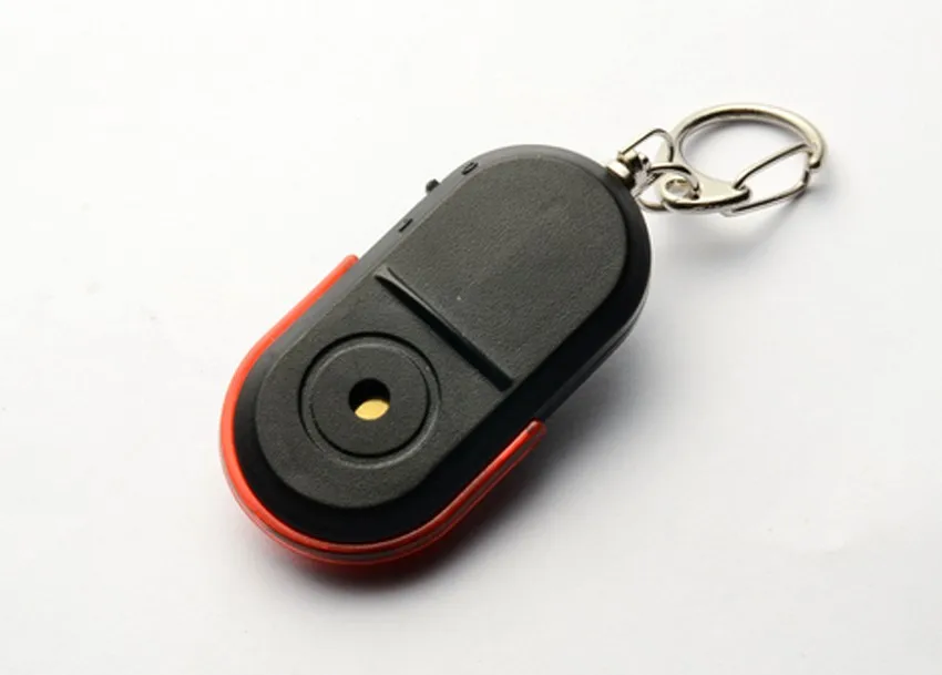 1PCS ProtableTypical Mini Anti-lost Whistle LED Key Finder Wireless Alarm Whistle Voice Control Keychains Key Finder Alarm