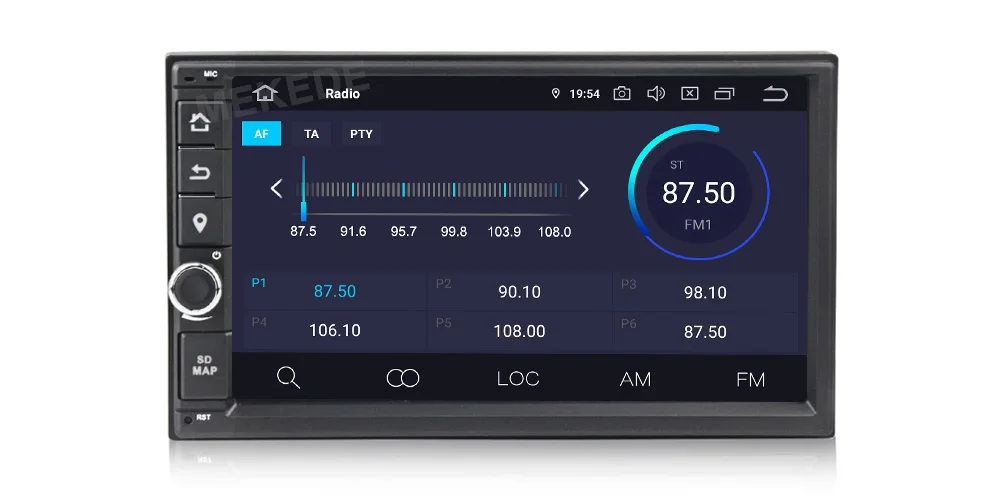 Cheap 7"Universal Octa Core 2Din Car Android 9.0 Radio Multimedia Player PX5 4G RAM 64G ROM GPS Navigation IPS Screen TDA 7851 24