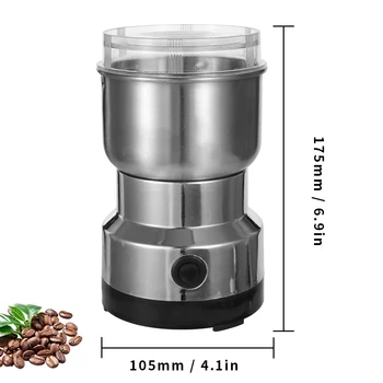 

Professional Stainless Steel Electric Coffee Bean Grinder 150W 300ml Blender for Kitchen Office Home Use Grains Grinding Machine