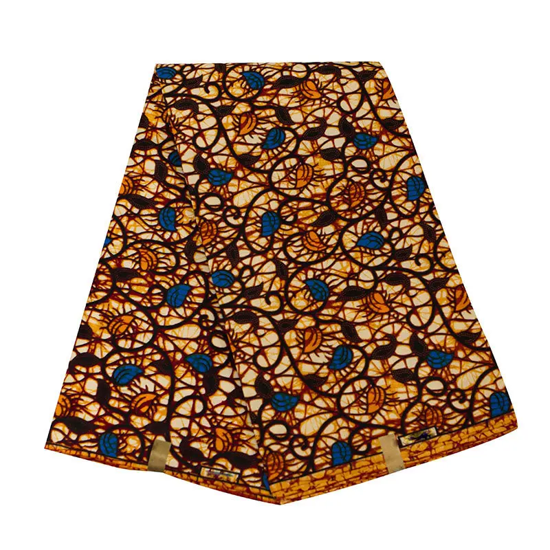 Хлопок Анкара настоящая голландская восковая ткань для женского платья 6 ярдов швейная печать батик ткань Африканская нигерийская настоящая восковая ткань