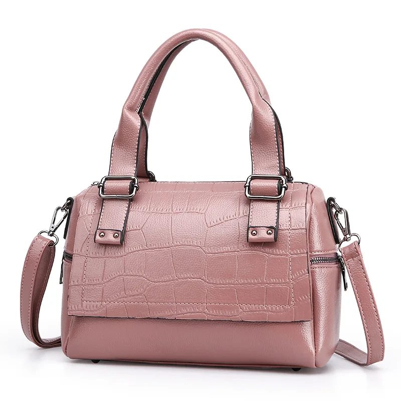 

2018 New Style Fashion BOSTON WOMEN'S Bag Europe And America Crocodile Pattern Pillow Shoulder Hand Bag