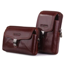 YIANG бренд Для мужчин из натуральной кожи сумка ремень мелкая клетка/кожух, чехол для мобильного телефона в стиле «хип пояс бум поясная сумка 6-в