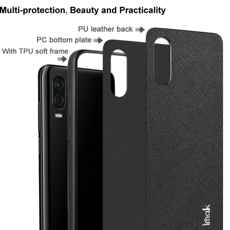 Imak Для Realme X2 Pro из искусственной кожи чехол для OPPO Reno Ace модная классическая текстура износостойкая противоскользящая Многофункциональная Защита