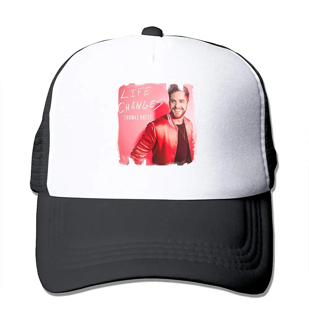 Томас Ретт-жизнь изменения моды логотип музыкальной группы Дальнобойщик шляпа бейсболка сетки кепки черный для подростков и взрослых