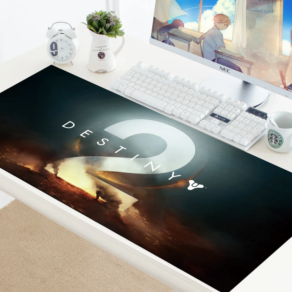 Destiny 2, резиновый коврик для мыши, коврик для клавиатуры, компьютера, геймера, игровой коврик для мыши, резиновая запирающая кромка XL, большой коврик для мыши, коврики для ноутбука, настольные коврики