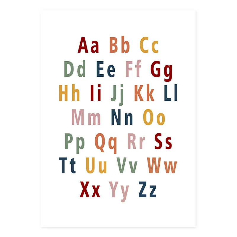 Cartoon-Nursery-Dercoation-Alphabet-Canvas-Painting-Poster-Print-Scandinavia-Wall-Art-Pictures-for-Living-Room-Home (5)