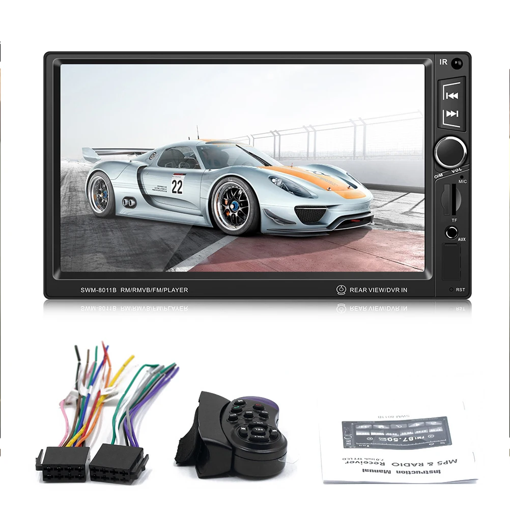 7 Inch Capacitive Touch Screen Professional 1080P HD Car Mp5 Player 8011B GPS Navigation Mp3 Radio AIO Machine Auto Styling |