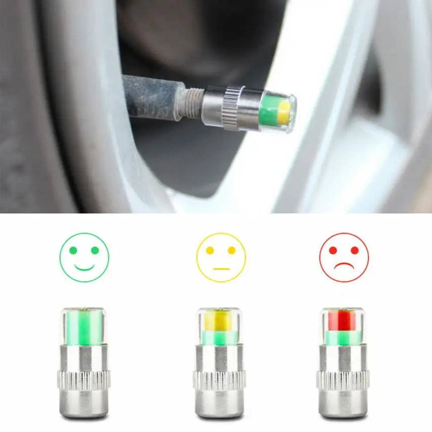 4pcs Car Tire Air Pressure Valve Stem Caps Sensor Indicator For Lada Priora Sedan sport Kalina Granta Vesta X-Ray XRay | Автомобили и