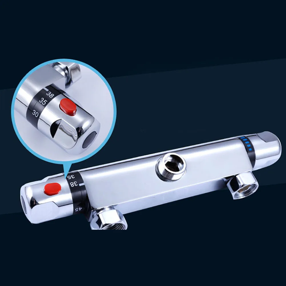 

Home Shower Faucet Hot And Cold Water Control Wall Mounted Tap Intelligent Durable Thermostatic Mixer Silver Copper Replacement