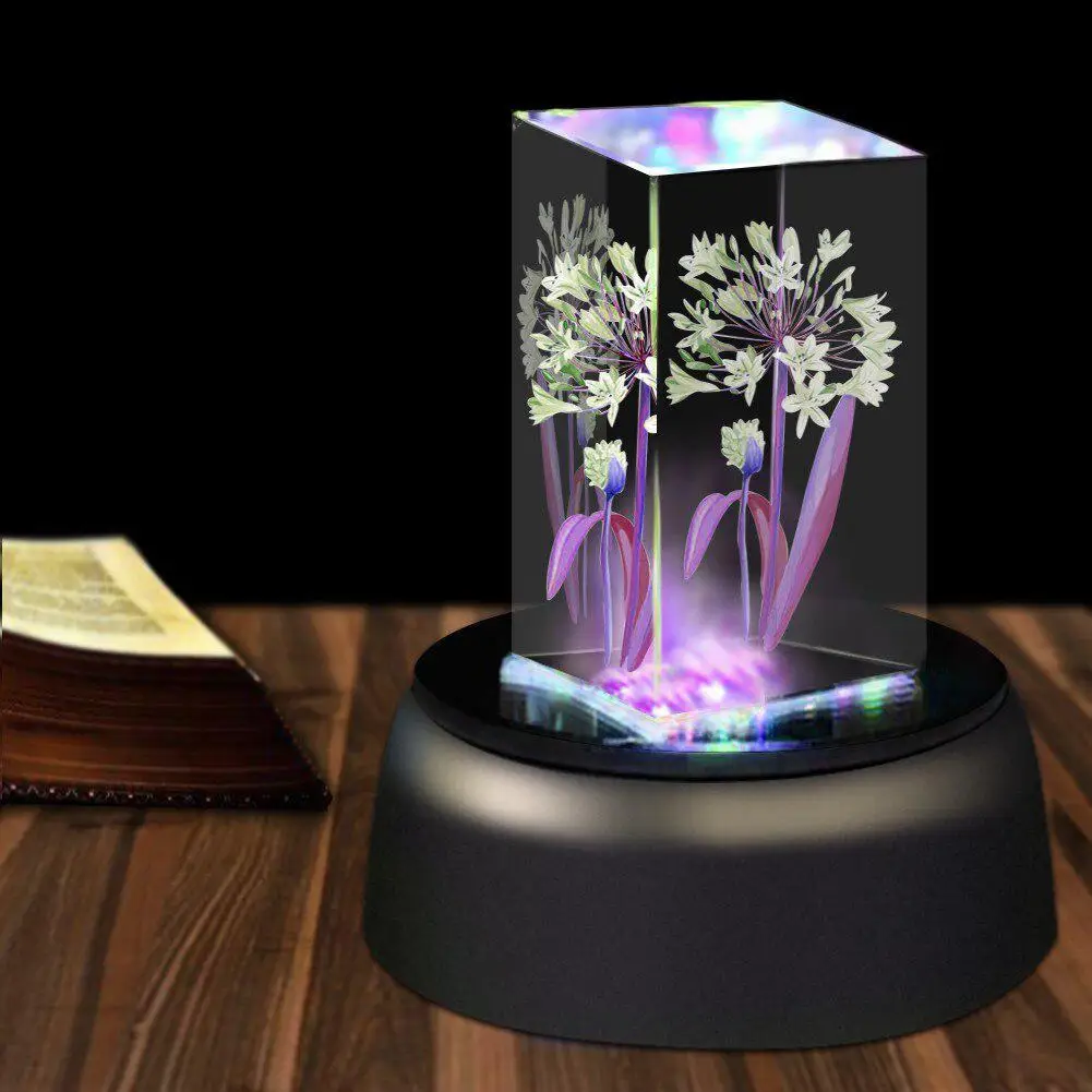 LED Lights LED Lamp Base For Cocktail Crystal Glass Transparent Objects Display