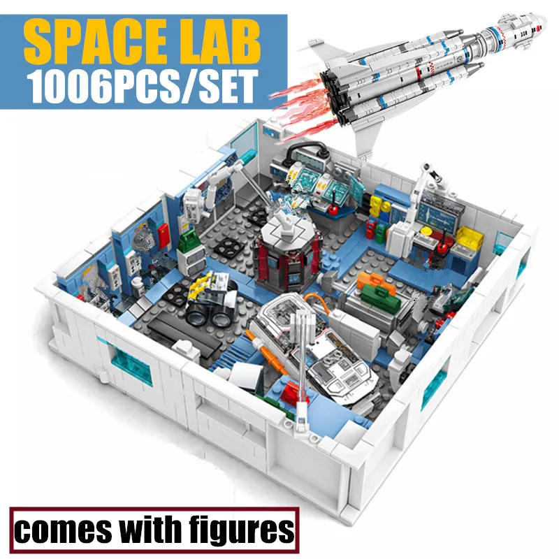 Новый блок Sembo SCIENCE LAB Fiction серия фильмов космическая станция Rocket Fit техническая
