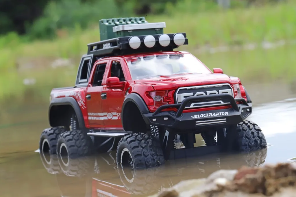 

New Austrian 150 Pickup Monster Truck Off-road Alloy Car Model Sound And Light Warrior CHILDREN'S Toy 2839z in Bulk