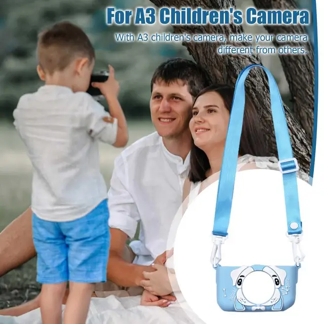 Children's Camera Silicone Shell Easy To Adjust Cartoon SLR Digital Children's Camera Silicone Case Anti-fall Protection Camera 4