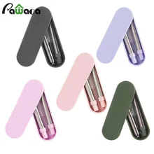 Телескопические Складные Многоразовые трубочки из нержавеющей стали складные металлические портативные соломы с чехол и щетка для чистки для путешествий и офиса