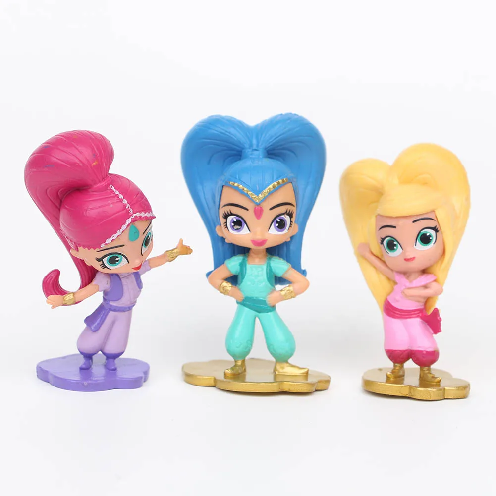 Pudcoco бренд Garage Kit для маленьких детей Shimmer дети блеск 12 шт. Фигурки игрушки Популярные Bebe подарок