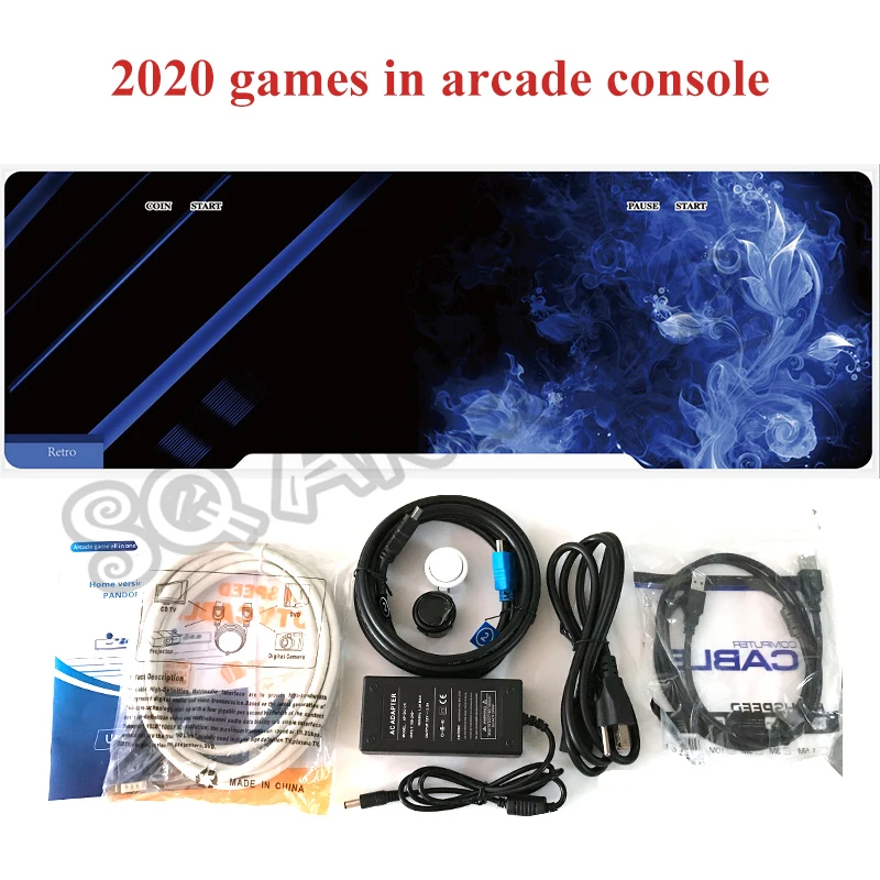 Pandora X 2020 игр в 1 аркадная консоль с нулевой задержкой джойстик 10 3D игры печатная