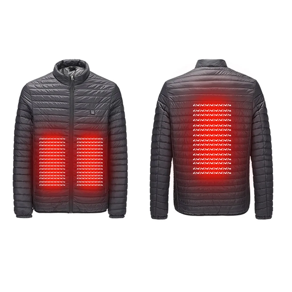 Feitong зимняя мужская умная USB Брюшная задняя электрическая теплая пуховая хлопковая куртка высокого качества пальто и куртки# g35