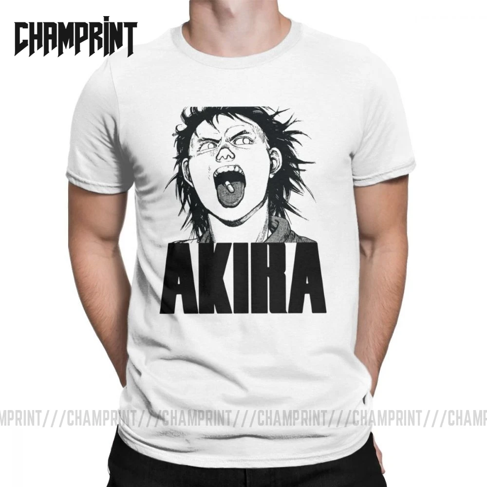 Для мужчин Акира Tetsuo Дизайнерская футболка с рисунком аниме Kaneda короткая героями