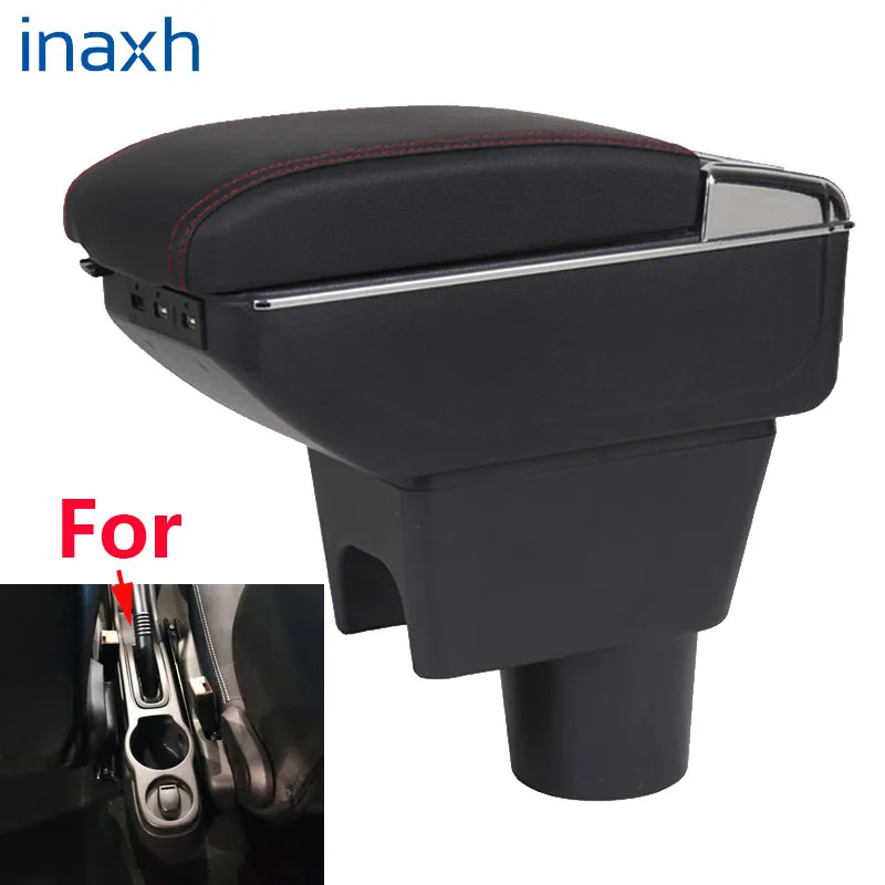 

For Renault Duster Armrest Retrofit parts dedicated Car Armrest box Center Storage box car accessories Interior with 3USB LED