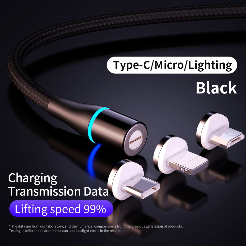 Магнитный кабель TEAEGG 1 м 2 Micro usb type C быстрая зарядка Кабель Microusb Magnetnic зарядное