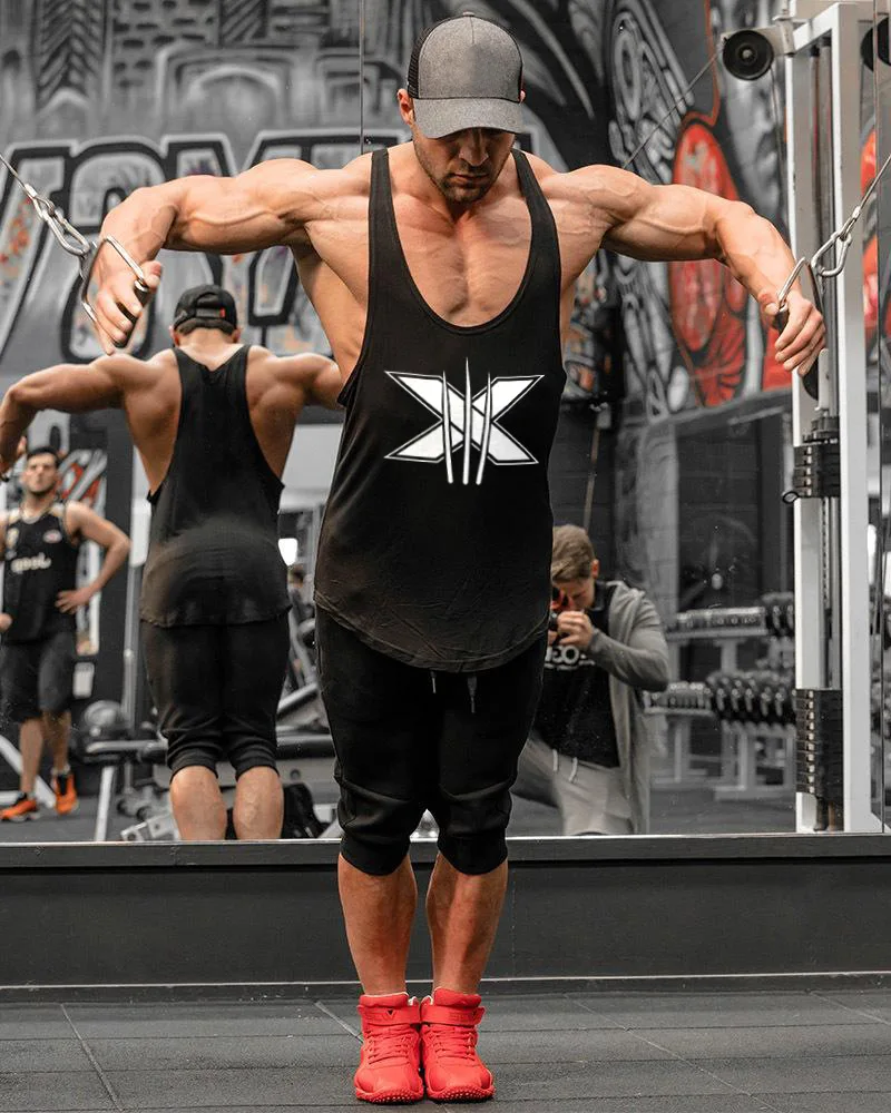 Muscle Dr. Brothers Европа и Америка Чистый хлопок здоровая красота жилет Мужская Спортивная повседневная футболка без рукавов Базовая рубашка